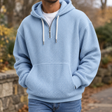 Everett Waffle Hoodie - Light Blue