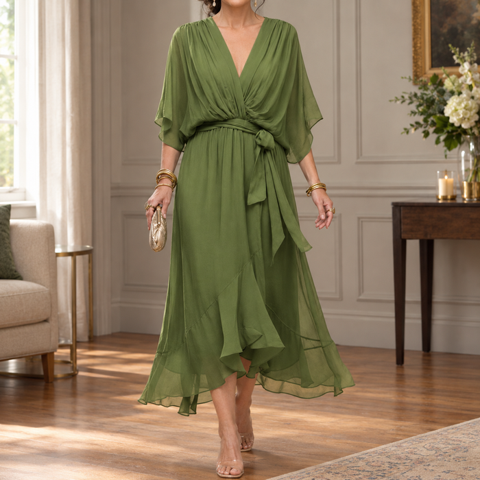 Cosima Handkerchief Midi Dress