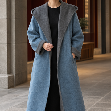 Cora Colorblock Wool Coat