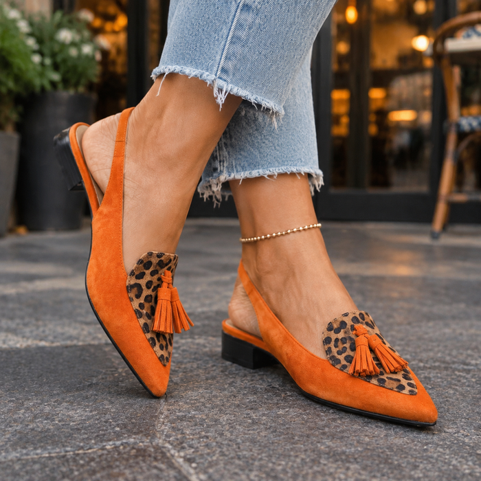 Antonini Tassel Slingbacks