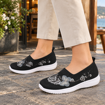 Carlotti Embroidered Slip-On Shoes
