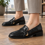 Milano Leather Loafers - Black