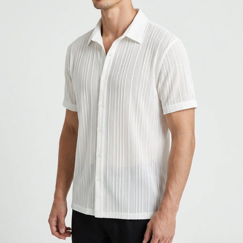Caleb Camp Collar Shirt - White