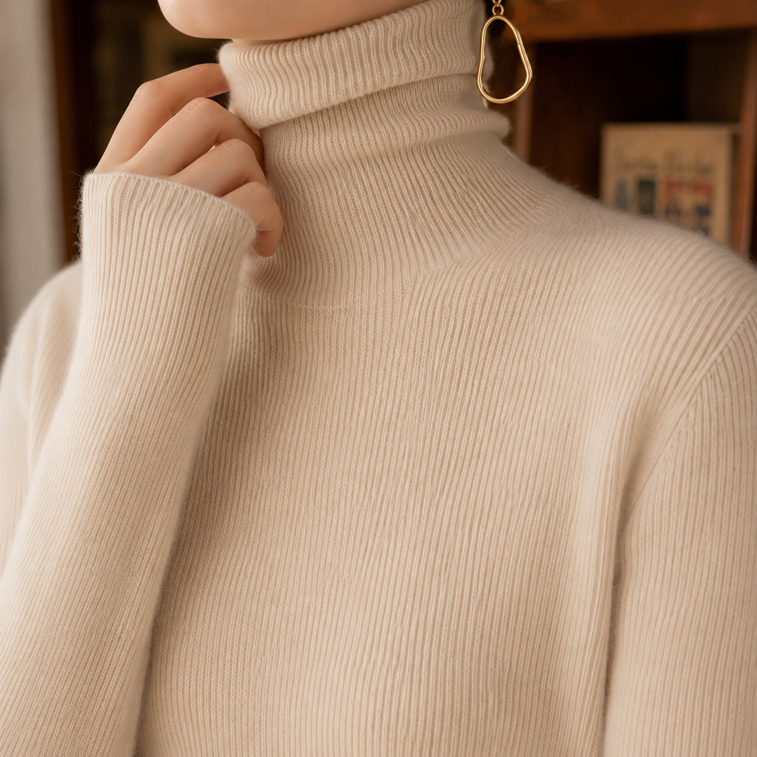 Gabriella Cashmere Turtleneck - Lead Product Detail