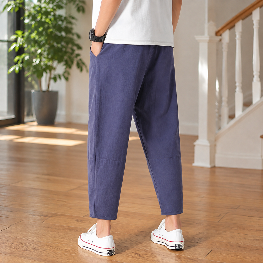 Marco Cropped Pants - Lead Alternate View