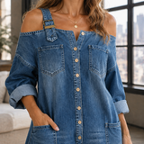 Bernadette Off Shoulder Jumpsuit - Lead Product Detail