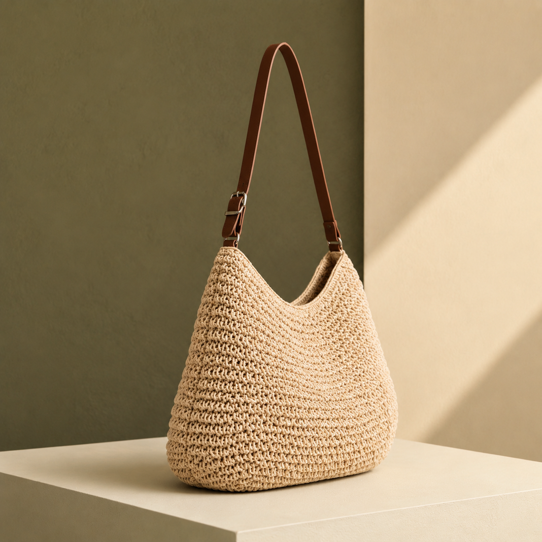Barletta Woven Sling Bag - Lead Alternate View