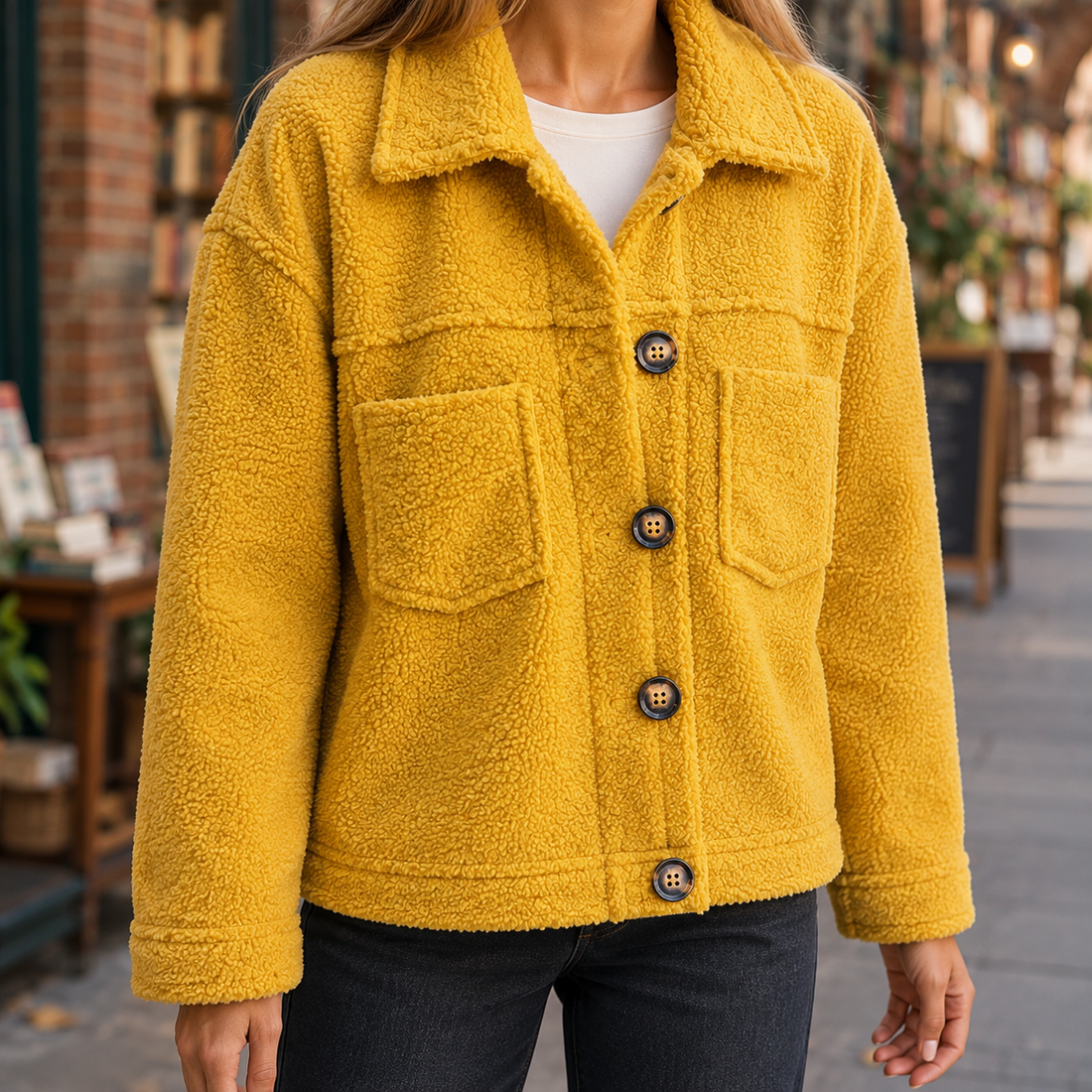 Noelle Teddy Jacket - Lead Product Detail