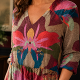 Katia V Neck Tunic - Lead Product Detail