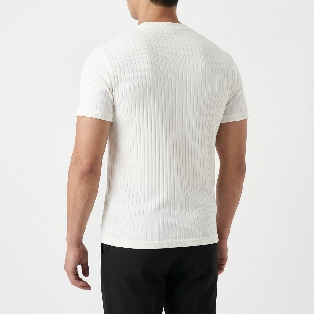 Knox Ribbed T-Shirt - Lead Alternate View