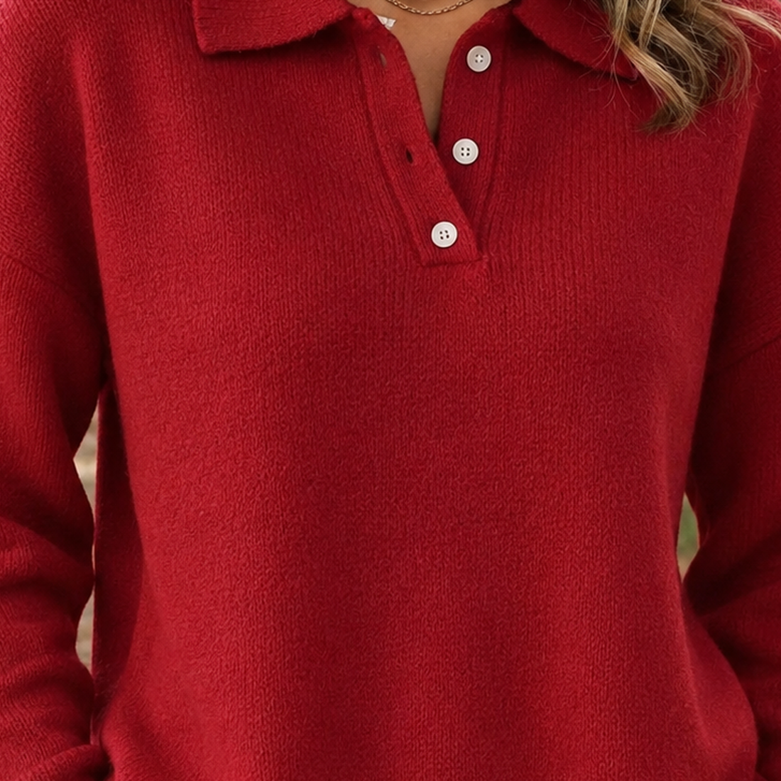Gabrielle Collared Sweater - Lead Product Detail