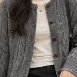 Joanna Cable Cardigan - Lead Product Detail