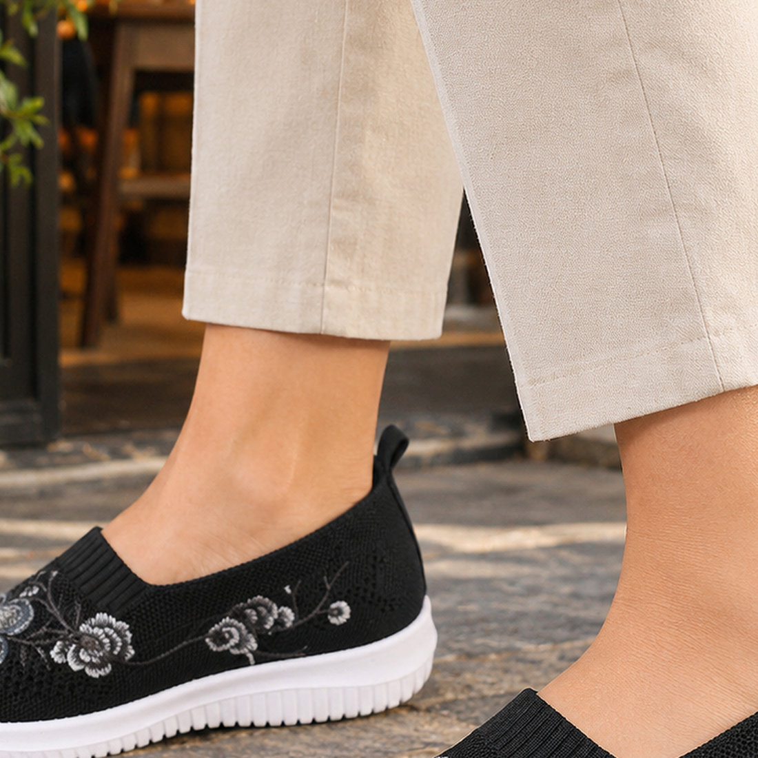 Carlotti Embroidered Slip-On Shoes - Lead Product Detail