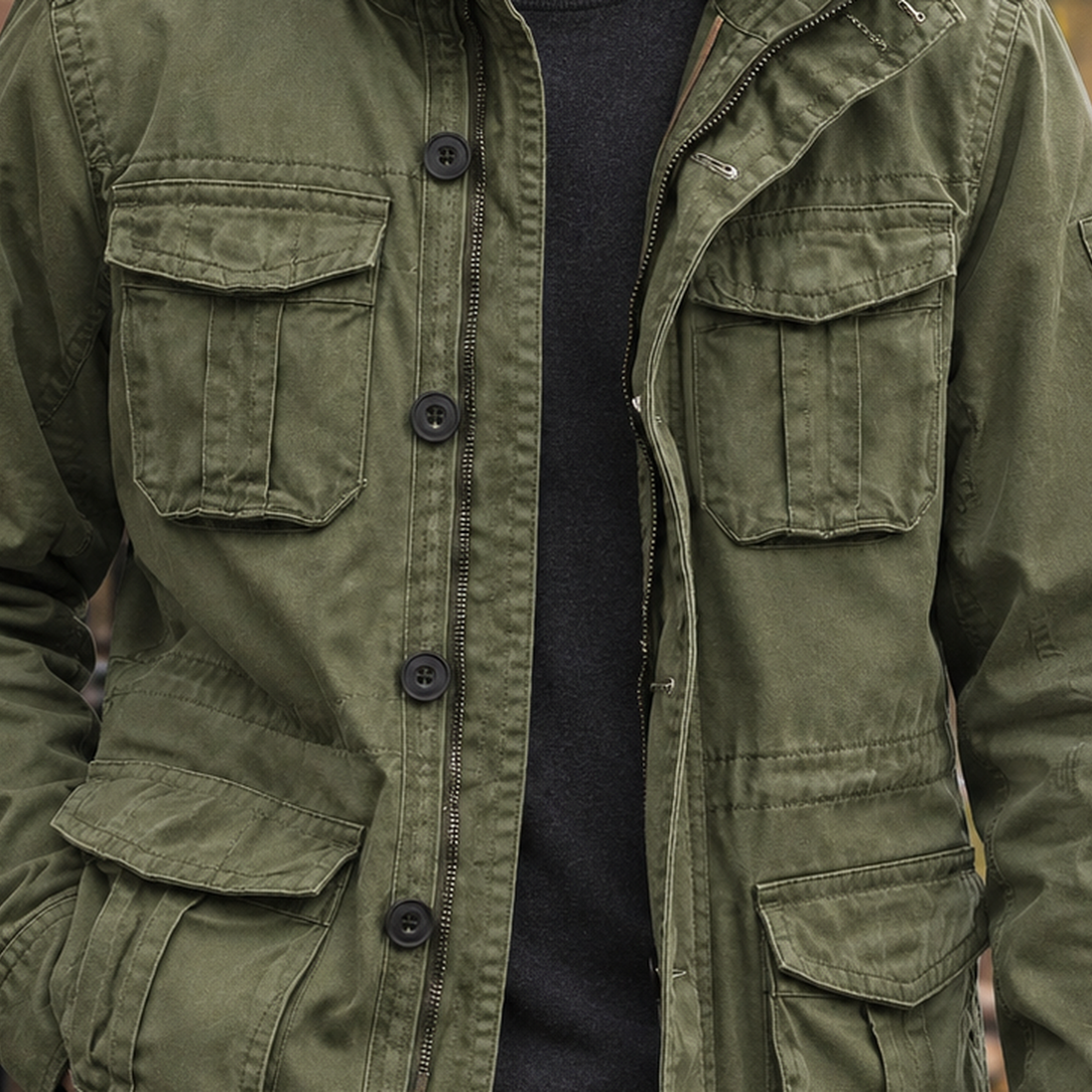 Leo Utility Jacket - Lead Product Detail