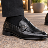 Visconti Leather Loafers - Lead Product Detail
