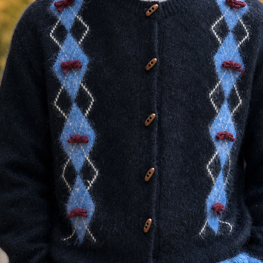 Raoul Argyle Cardigan - Lead Product Detail