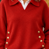 Ysabel Collared Sweater - Lead Product Detail