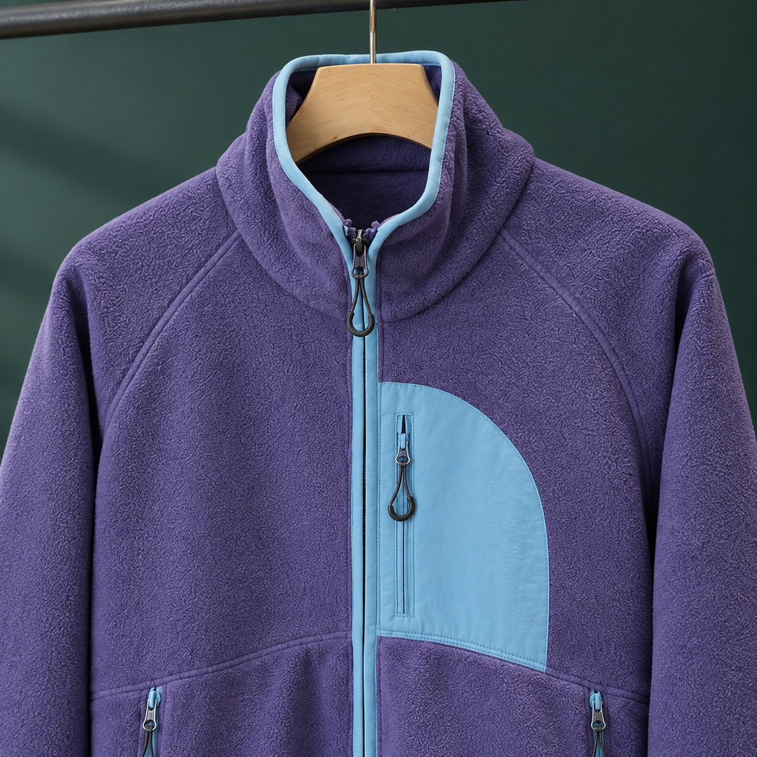 Wilfred Contrast Fleece Jacket - Lead Product Detail