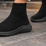 Bergomi Knit Sneakers - Lead Product Detail