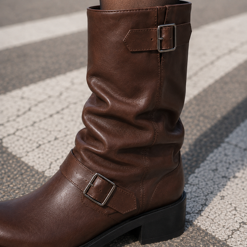 Acerbi Buckle Boots - Lead Product Detail