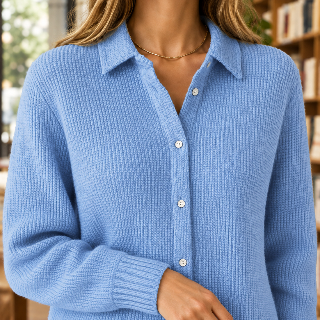 Fleur Collared Sweater - Lead Product Detail