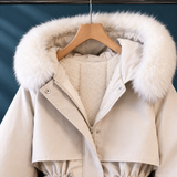 Stella Drawstring Parka - Lead Product Detail