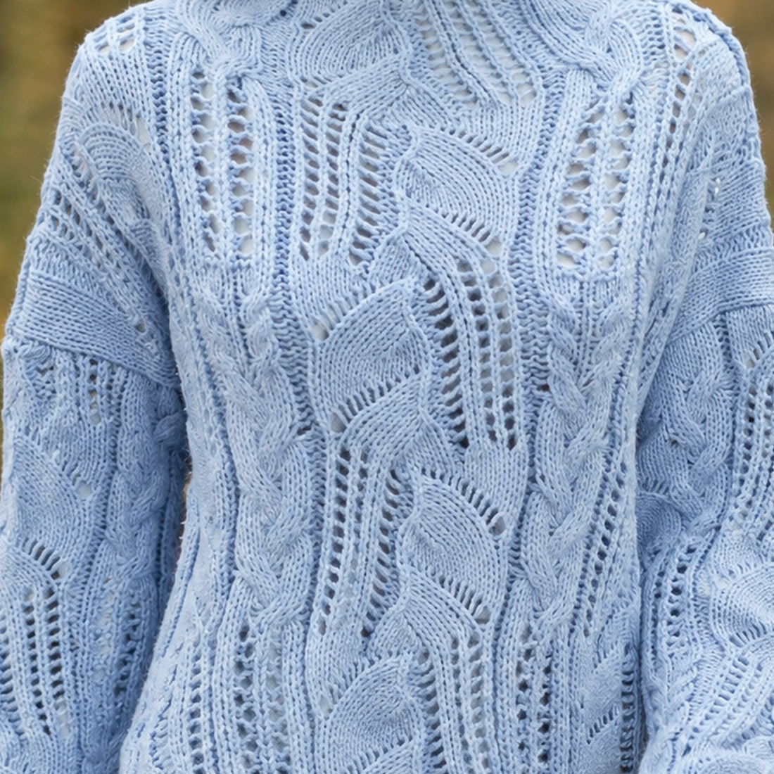Joelle Open Knit Sweater - Lead Product Detail
