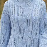 Joelle Open Knit Sweater - Lead Product Detail