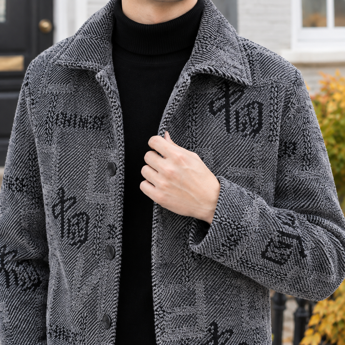 Ivan Patterned Jacket - Lead Product Detail