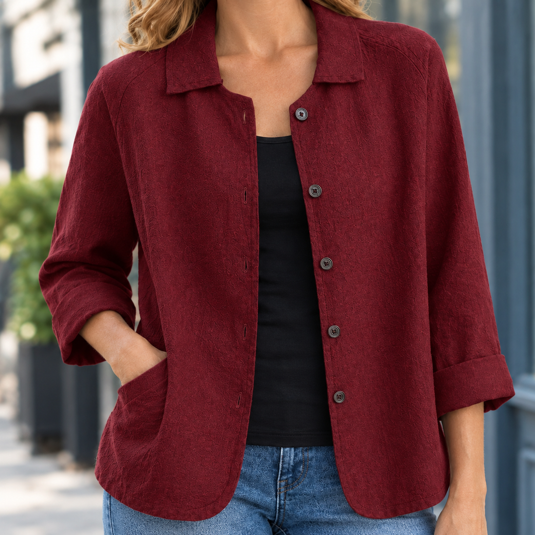 Cassia Relaxed Blazer - Lead Product Detail