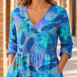 Francesca V Neck Tunic - Lead Product Detail