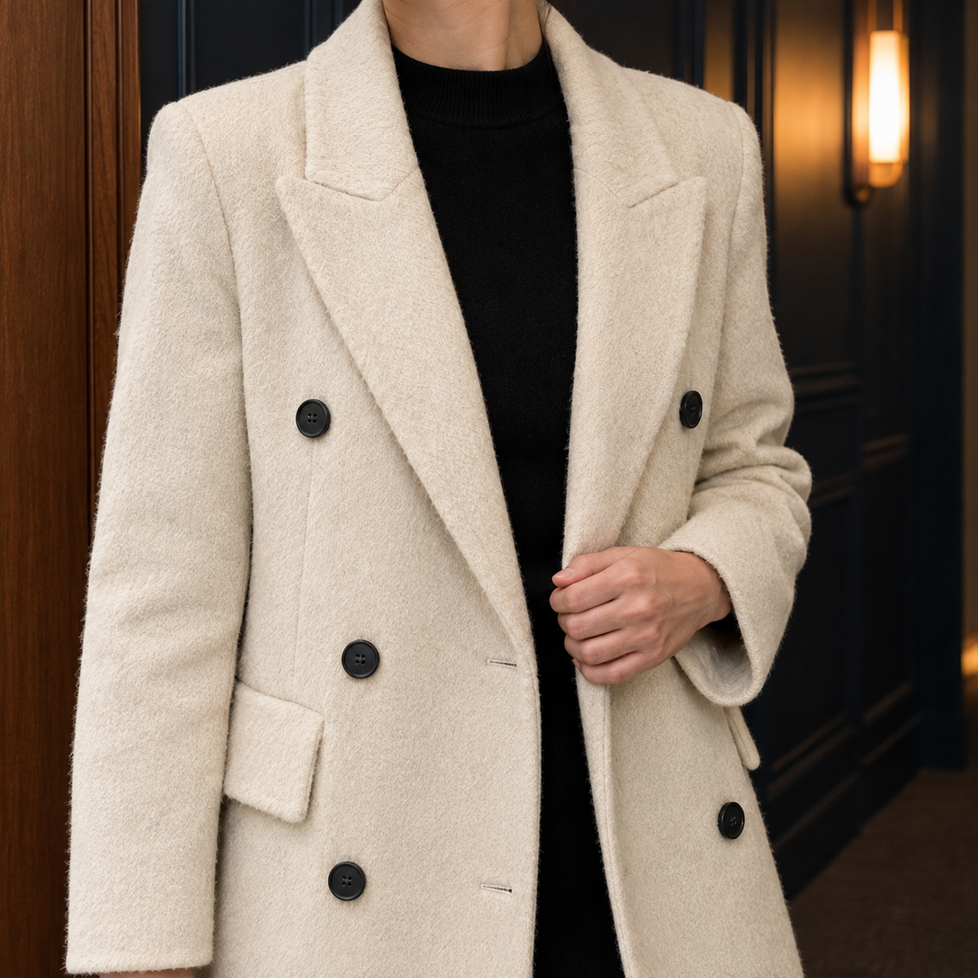 Danielle Double-Breasted Coat - Lead Product Detail