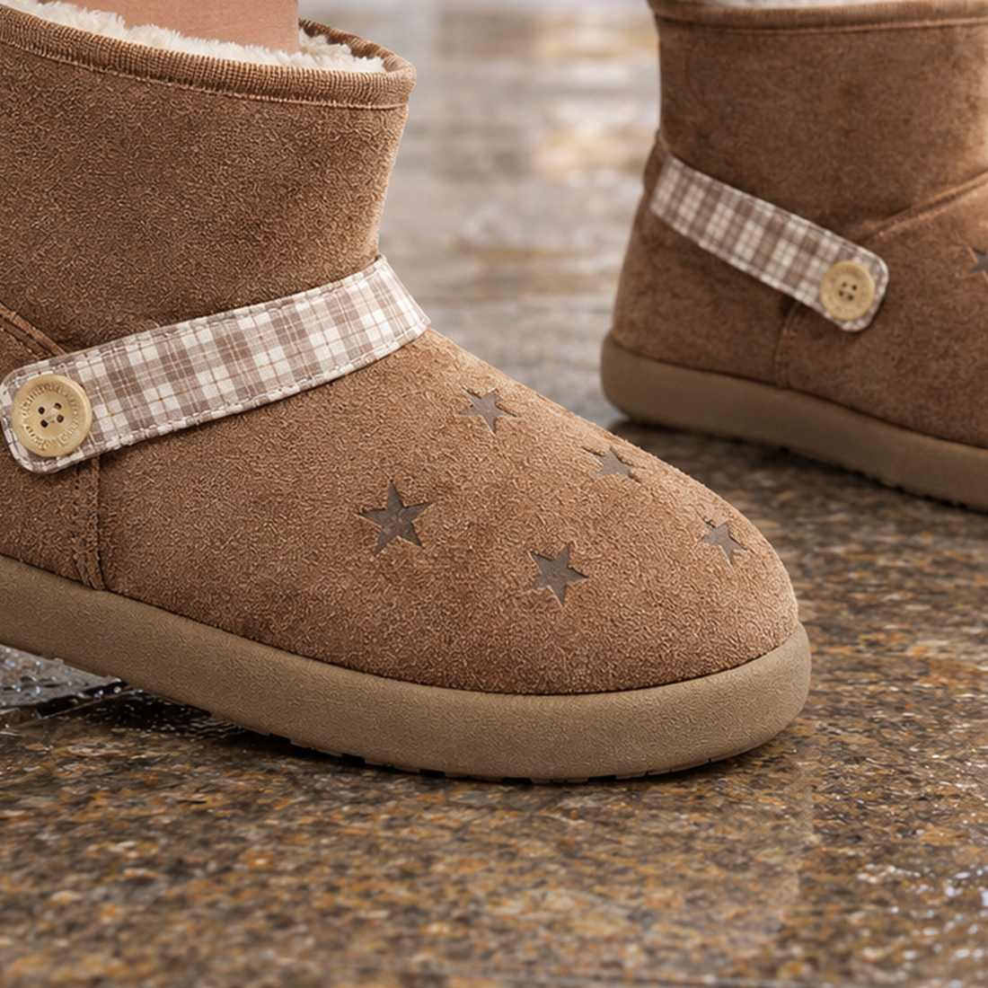 Ascoli Plush Lined Boots - Lead Product Detail