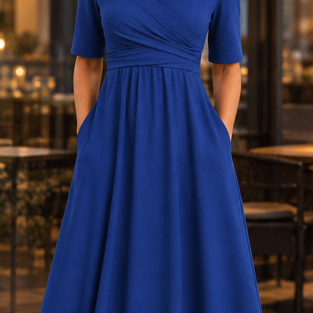 Kelsey Wrap Maxi Dress - Lead Product Detail
