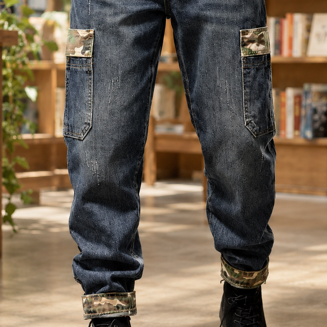 Keaton Relaxed Cargo Jeans - Lead Product Detail