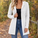 Alouette Cable Knit Hoodie - White