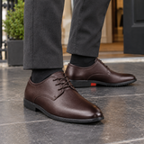 Montanari Leather Derby Shoes - Dark Brown Lacing