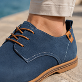 Romano Suede Derby Shoes - Lead Product Detail