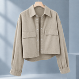 Arwen Cropped Overshirt - Khaki