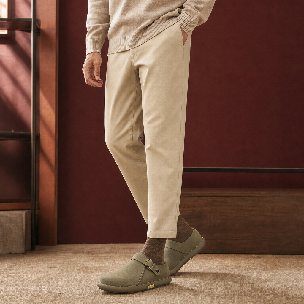 Brambilla Buckle Strap Clogs - Khaki