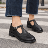 Gradara T-Strap Shoes - Black