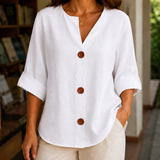 Lucille Relaxed Blouse - White