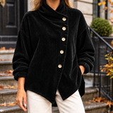 Thea Asymmetric Jacket - Black