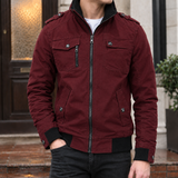Oscar Utility Jacket - Wine Red