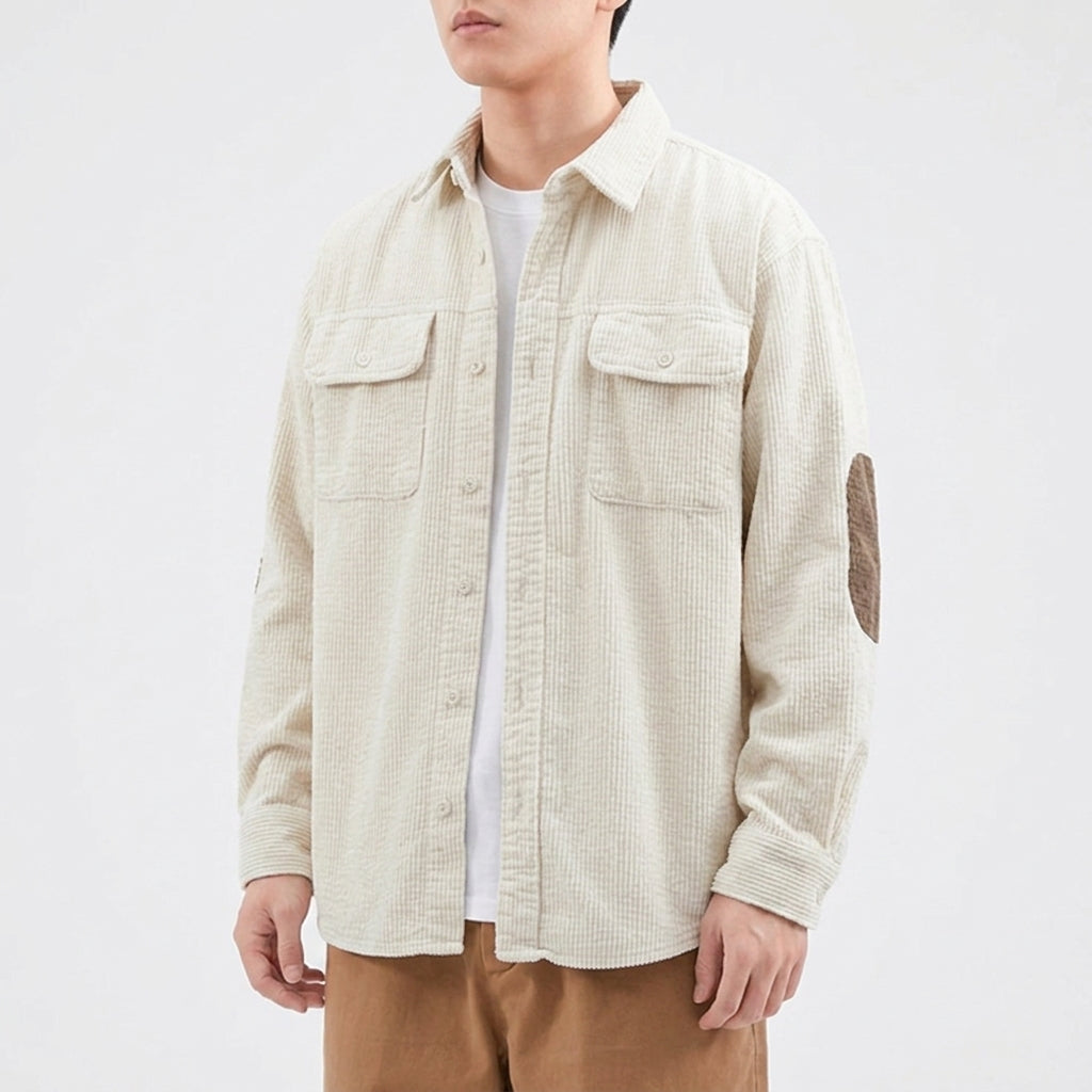 Austin Corduroy Overshirt - Beige