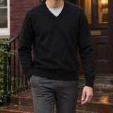 Cameron V-Neck Sweater - Black