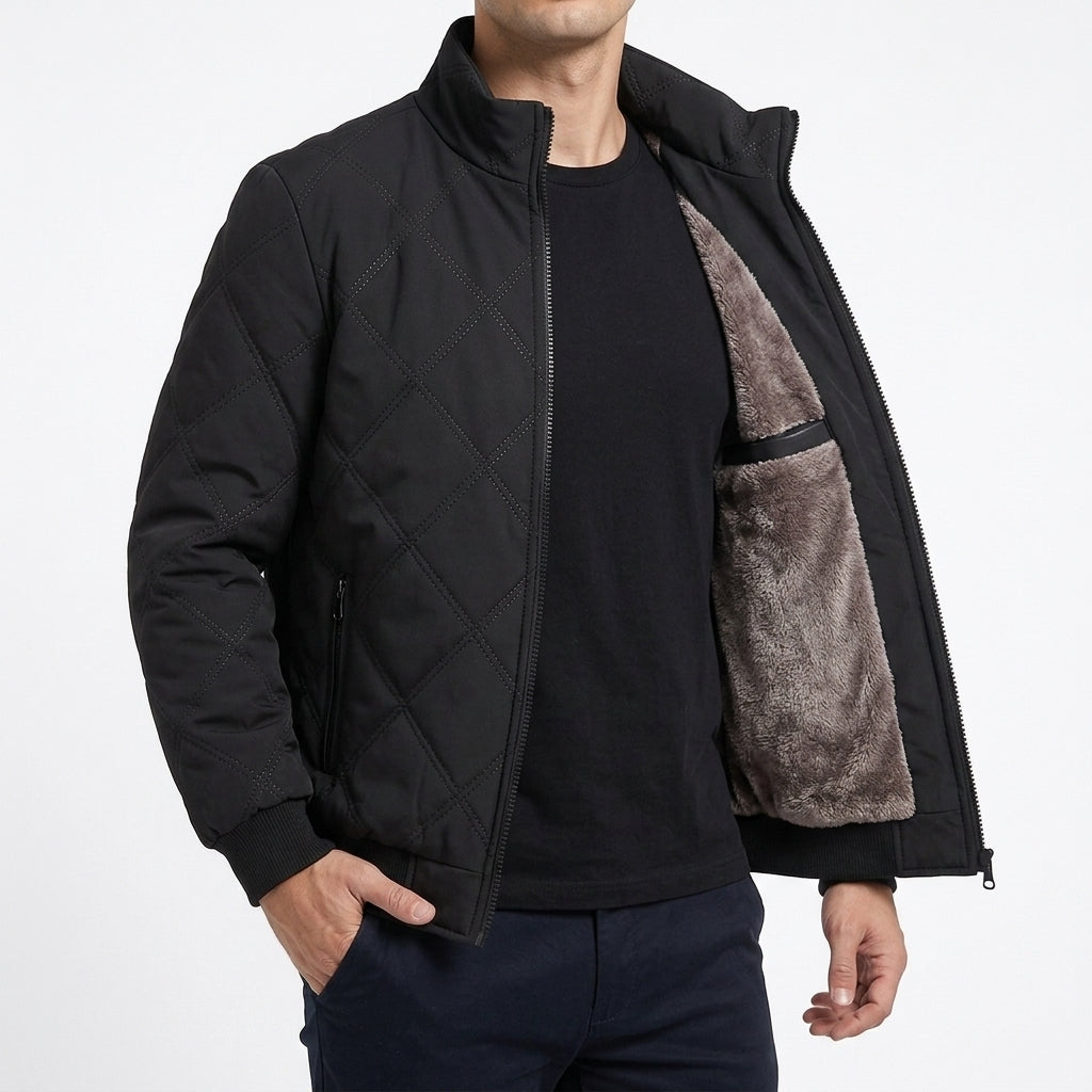 Dorian Quilted Jacket - Black