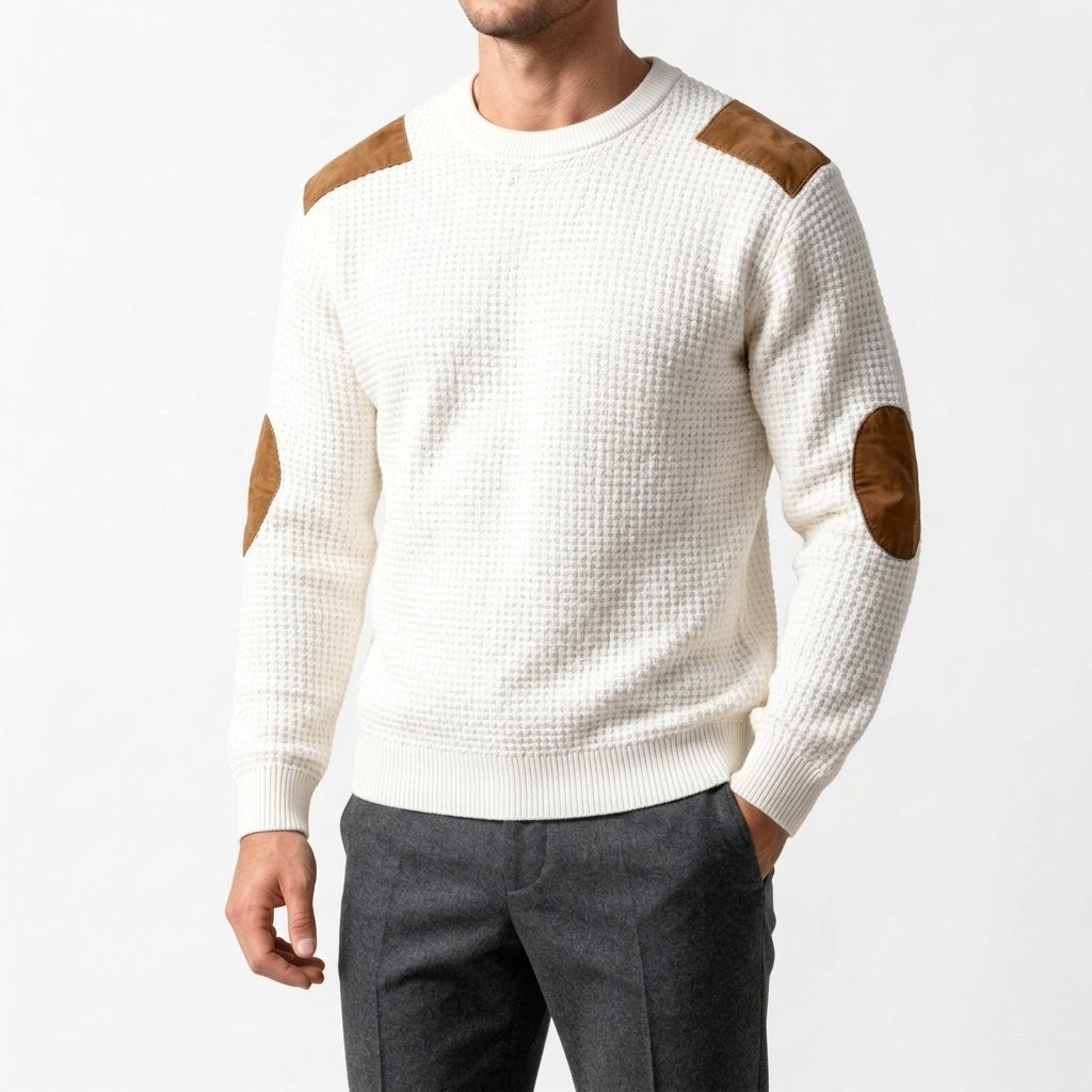 Laurent Heritage Sweater - White