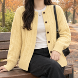 Joanna Cable Cardigan - Yellow