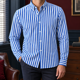 Lucas Striped Shirt - Aqua